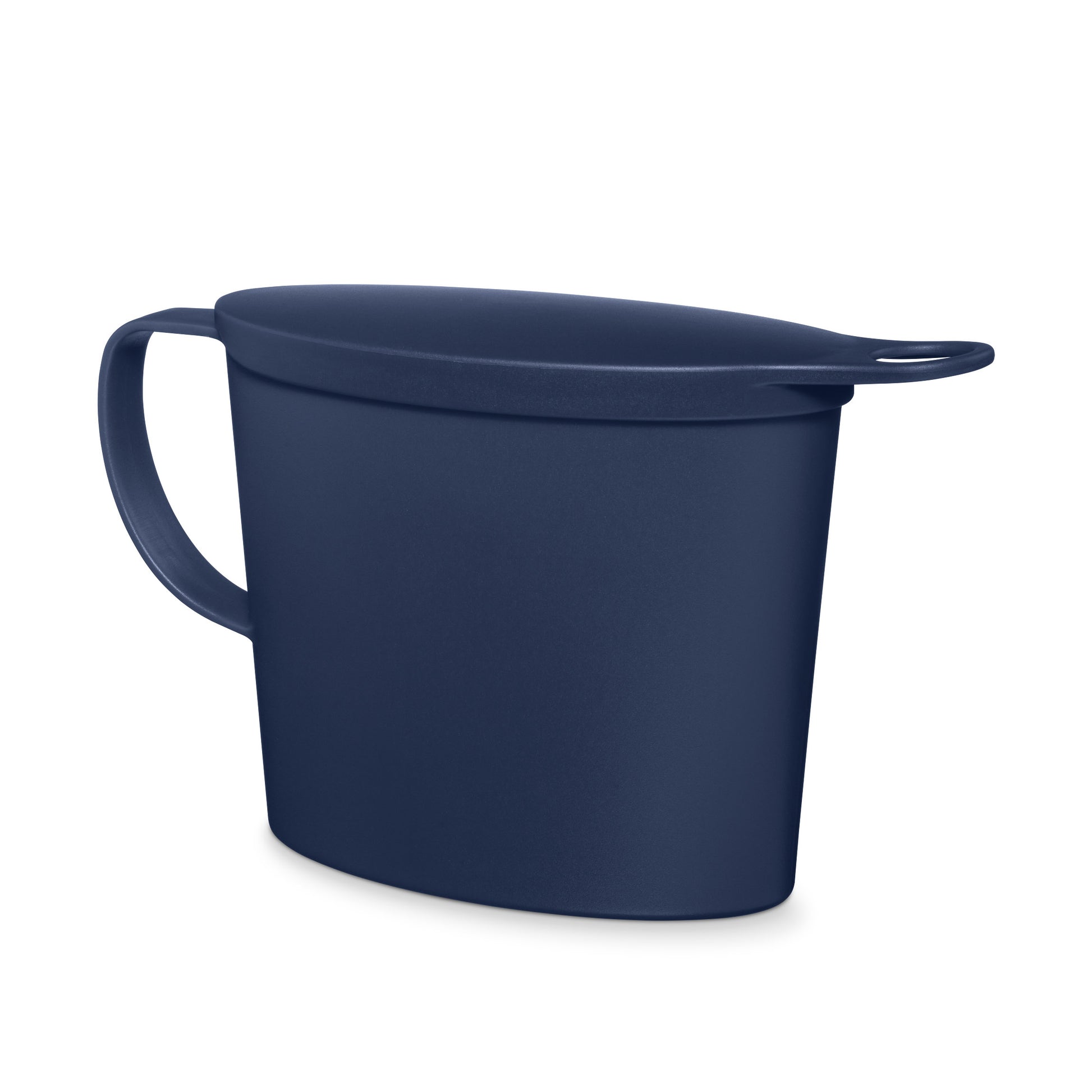 Pipinette in Navy Blue. Award-winning design allowing women to comfortably pee.